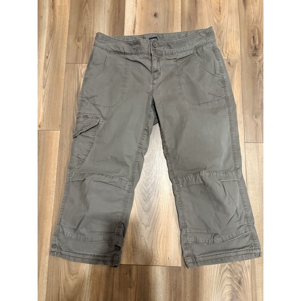 The North Face Cropped Cargo‎ Pants Women's 6 Low Rise Gray Cotton Outdoors Hike